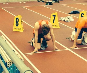 Polnud paremat pilti iseloomustamaks 131c spordivaimu, Koolinoorte MV 100m start, Ran jäi viiendaks, hehe